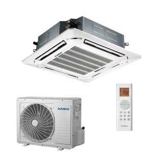 KAISAI Klimaanlage Super Slim 4-Wege Deckenkassette Single Split Set KCD-24HRG32X / KOX430-24HFN32X 7,0 kW