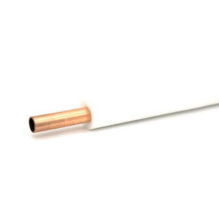 25m Isoliertes CU-Rohr, Isol. schwerentflammbar 9mm -  3/8" 0,8mm (ungebördelt)